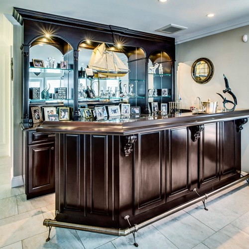 Traditional Bar Cabinetry