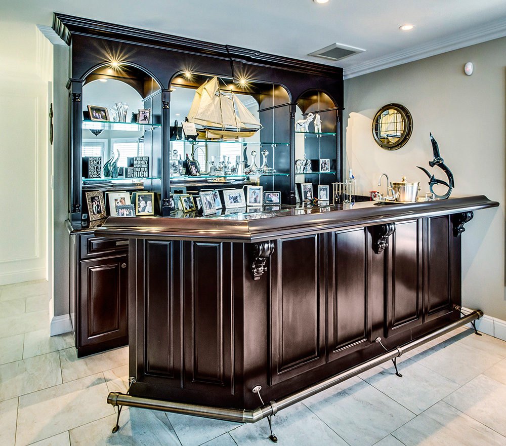 Traditional Bar Cabinetry